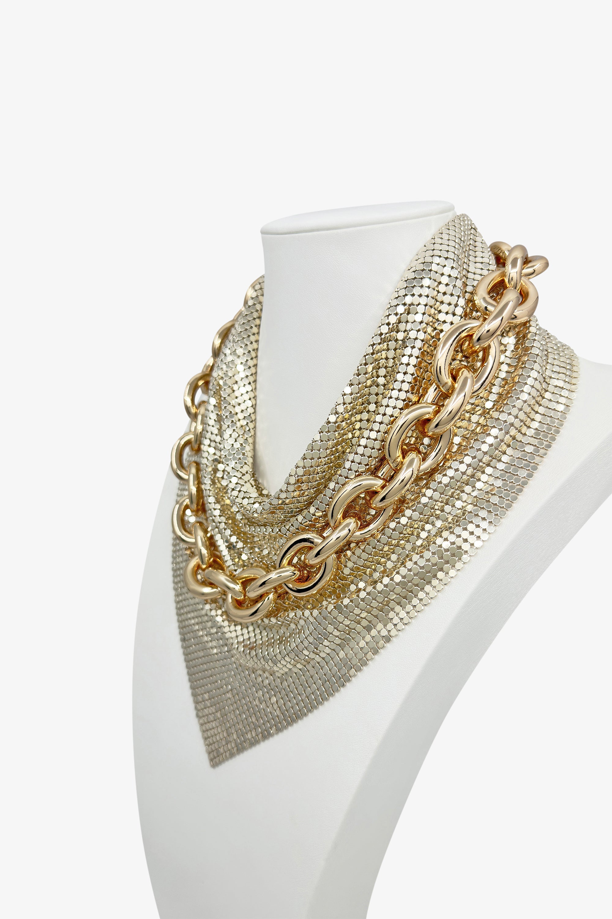 Chainmail Scarf Gold-Tone