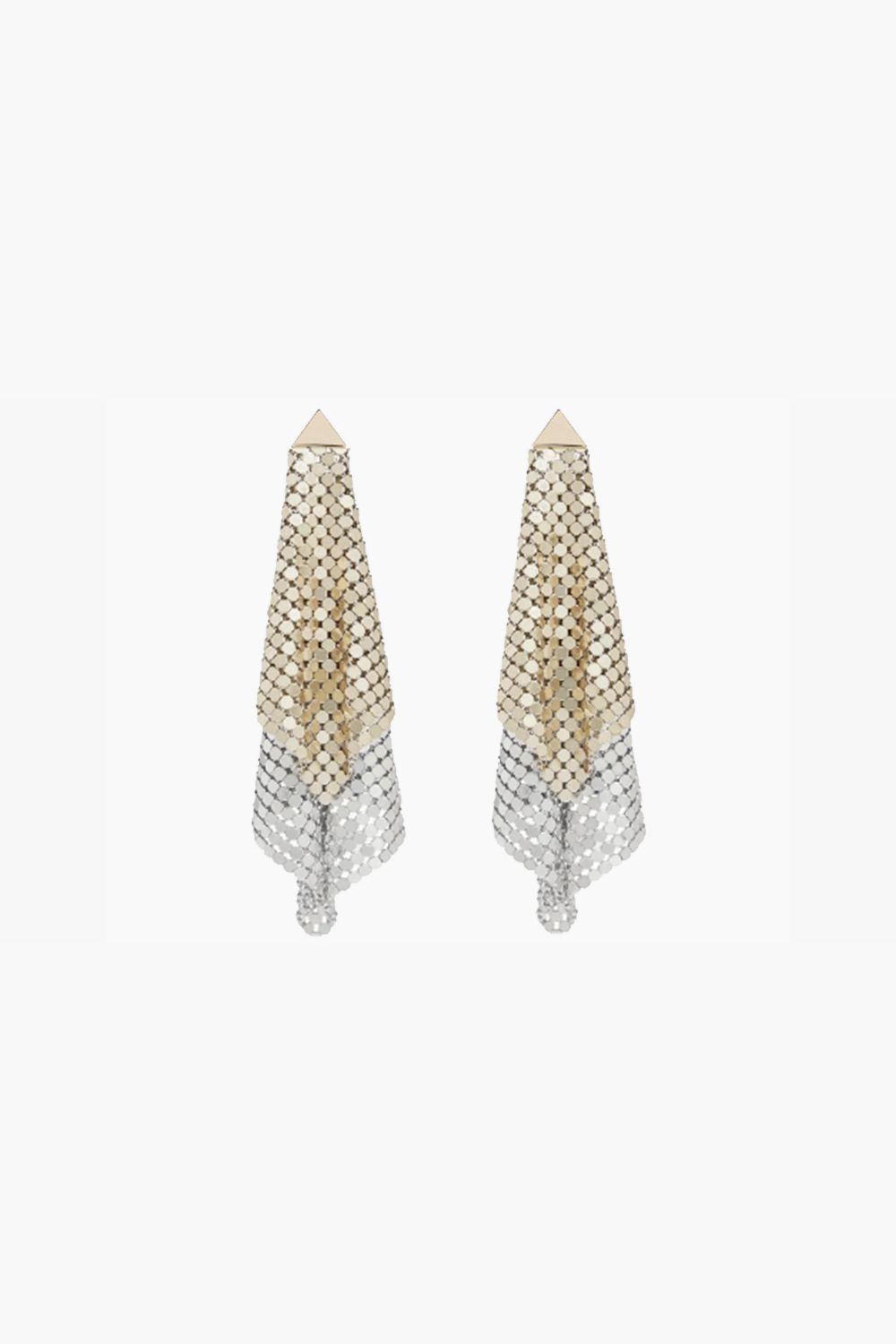 Chainmail Mini Earrings Gold and Platinum-Tone