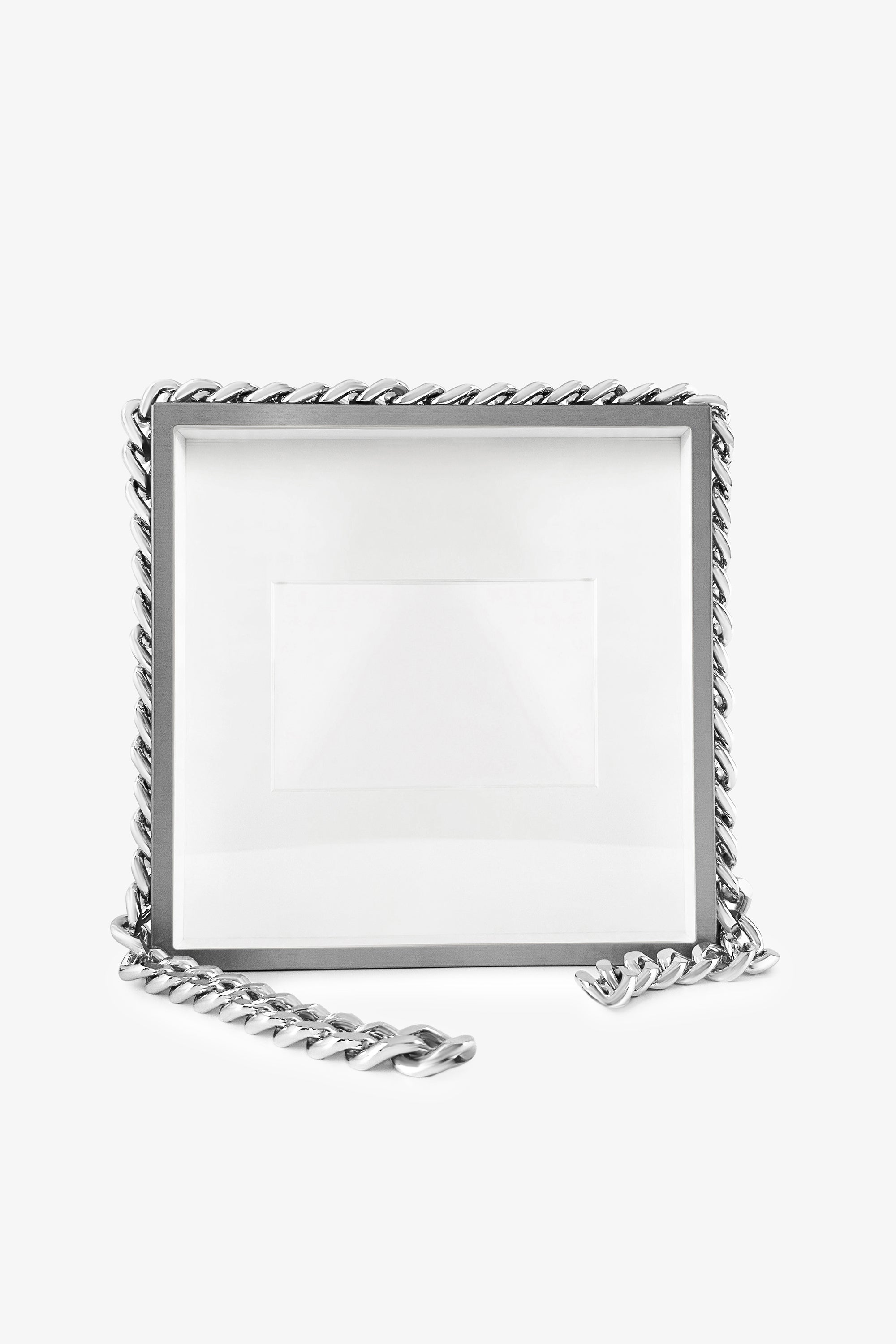 Chain Link Frame Silver-Tone