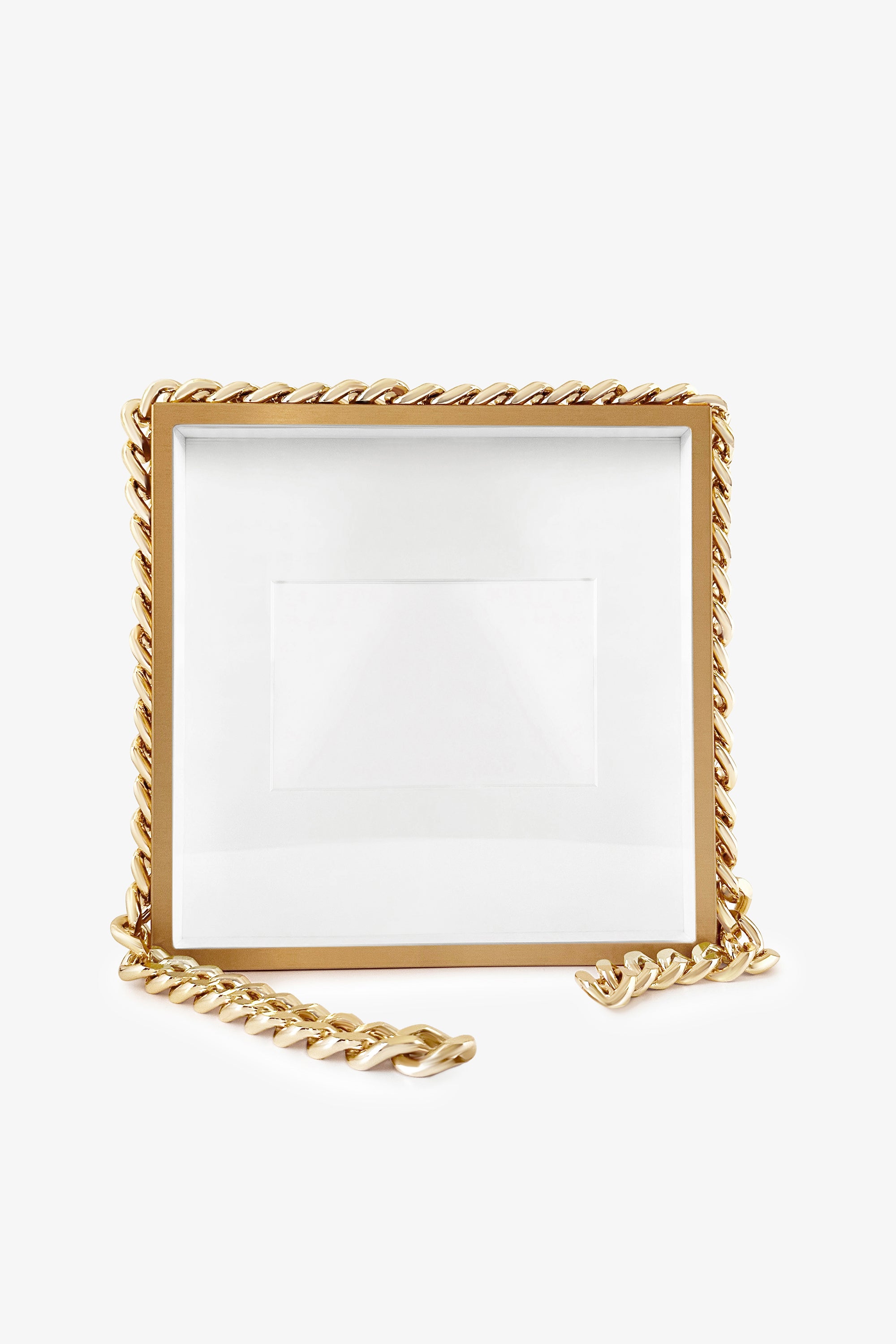 Chain Link Frame Gold-Tone