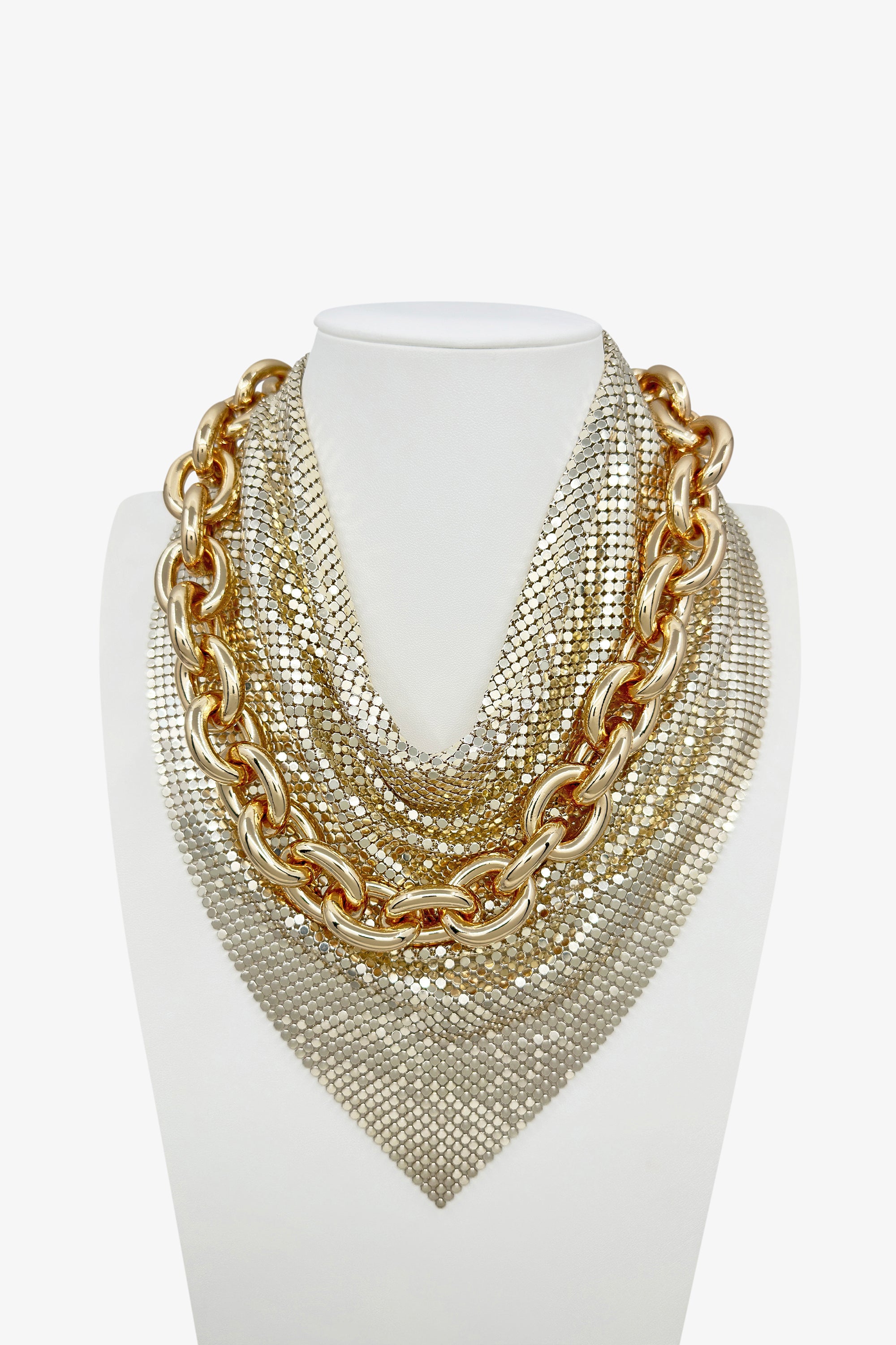 Chainmail Scarf Gold-Tone