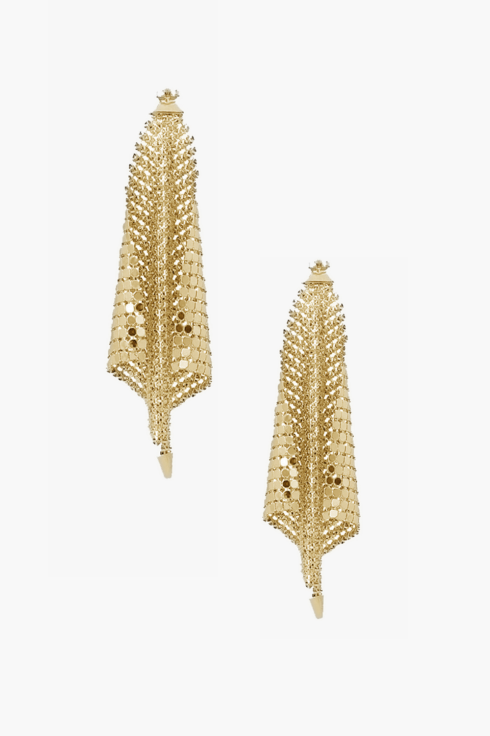 Chainmail Earrings Gold-Tone