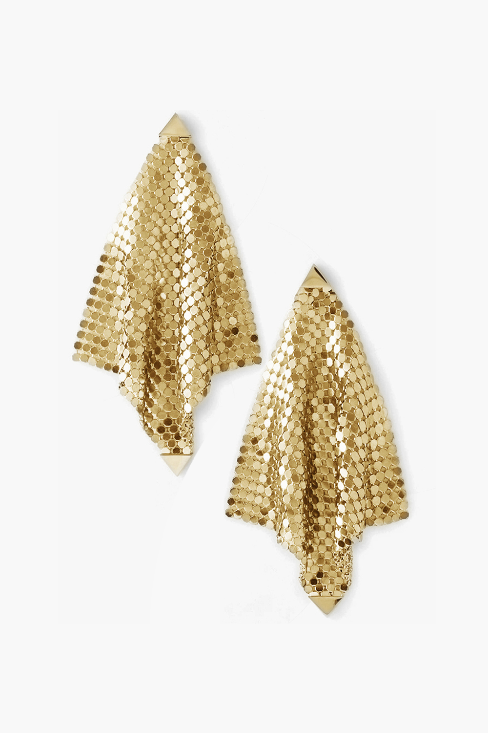 Chainmail Earrings Gold-Tone