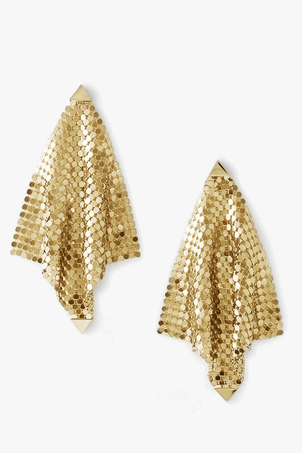 Chainmail Earrings Gold-Tone