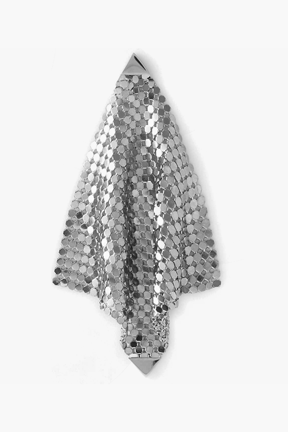 Chainmail Earrings Platinum-Tone