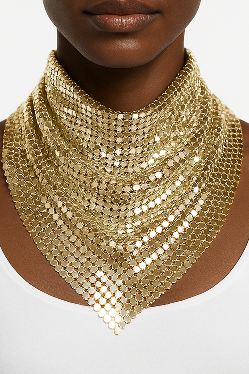 Chainmail Scarf Gold-Tone
